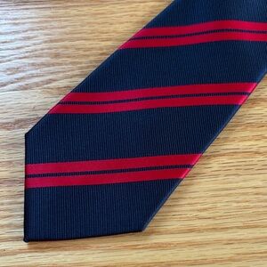 Banana Republic Factory Navy and Red Striped Tie